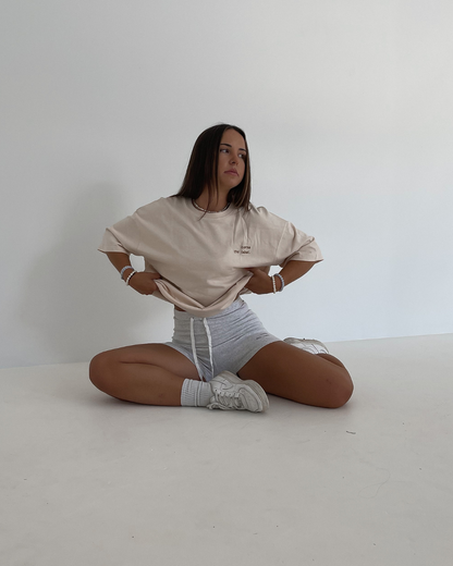 FITTED SWEAT SHORT GREY