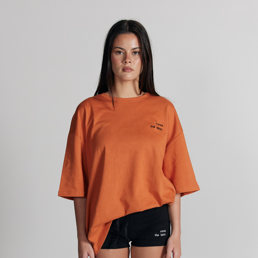 CREW TEE - RUST